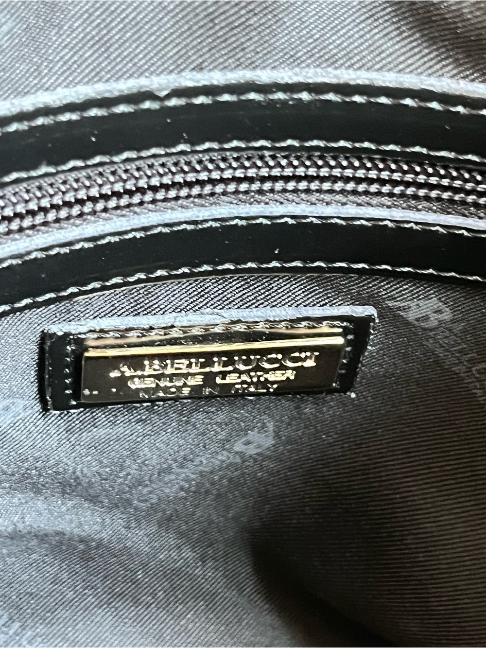 A. Bellucci black leather handbag - Picture 5 of 8